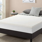 Best Price Mattress 2.5 Inch Ventilated Memory Foam Mattress Topper, CertiPUR-US Certified, King White