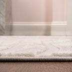JONATHAN Y Graphic Lines High-Low Indoor Area Rug 8X10 Beige/Cream, Alcina Modern Scandinavian for Living Room, Bedroom, Kitchen, Easy-Cleaning, High Traffic, Pet-Friendly, Non-Shedding SND102A-8