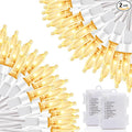 KOUQIYA Battery Operated Christmas Lights White Wire, 2 Pack17ft 50 LED Mini String Light with Auto-Timer 8 Modes Waterproof Tree Lights (Warm White)