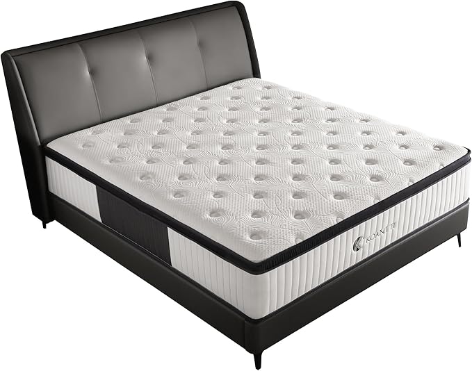 Full Size Mattress, 12 Inch Hybrid Full Mattress in a Box with Memory Foam & Individual Pocket Spring for Edge Support, Pressure Relief, Medium Firm,CertiPUR-US.