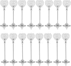 VINCIGANT 8PCS Crystal Candle Holders for Table Centerpiece，Bling Decor Gold Vases for Centerpieces Votive Crystal Candle Holders for Dinner Table Room Party Rhinestone Decorative