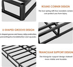 D&H FURNIMMT 7 Inch King Size Box Spring, Heavy Duty Metal Box Spring Bed Base with Fabric Cover, Mattress Foundation, Easy Assembly, Noise Free（King）