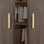 homdiy 25 Pack Adjustable Brushed Brass Cabinet Pulls 1" to 4" (25-102mm) Adjustable Hole Distance Drawer Pulls