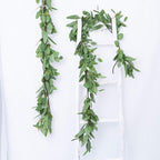 DearHouse 5.5ft Seeded Eucalyptus Garland, Artificial Vines Faux Eucalyptus Leaves Table Garland Artificial Greenery Wedding Backdrop Arch Wall Decor