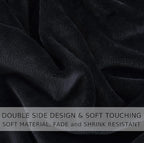 Soft Blanket Travel Size Fleece Warm Fuzzy Throw Blankets for The Bed Sofa Lightweight Charcoal Grey 50"x 61"