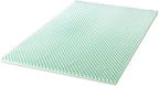 Best Price Mattress 2 Inch Egg Crate Memory Foam Mattress Topper with Calming Aloe Infusion, CertiPUR-US Certified, King,Green