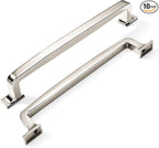 khtumeware 10 Pack 6-1/4 Inch Kitchen Cabinet Handles Polished Nickel Cabinet Pulls Drawer Pulls Kitchen Cabinet Hardware Kitchen Handles for Cabinets Cupboard Handles Drawer Handles