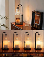 Innqoo Candle Warmer Lamp with Timer, Dimmable Candle Warmer for Jar Candles, Height Adjustable Wax Melts Warmer, Birthday Gifts for Women Mom, House Warming Gifts New Home Decor