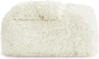 Bedsure GentleSoft Fluffy Cream Throw Blanket Decorative Blankets for Bed Couch Sofa, Cream Decor Sherpa Fleece Soft Cozy Fuzzy Plush Thick Warm Faux Fur Decorations, Ivory Baby Girl Gifts, 50x60