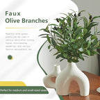 10 PCS 18 Inch Olive Tree Branches Greenery Stems Artificial Plants Faux Olive Branch for Vase Realistic Green Stem Home Decor Indoor