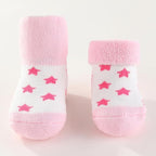 Unisex Baby Terry Socks 5-Pack for Baby boy and girl 0-12 Months Warm Cotton Socks
