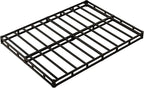 Queen Box Spring 4 Inch Low Profile, Heavy Duty Metal Box Spring Bed Base with Fabric Cover, Mattress Foundation, Easy Assembly, Noise Free, Black