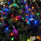 50-Count 8 Modes Christmas Lights with Timer, 18ft Battery Operated String Light Mini Lights Set for Indoor Outdoor Wreath Decor Christmas Tree Thanksgiving Day, Multicolor