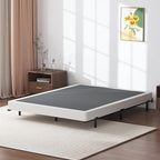 Box Springs 5 Inch Queen Box Spring Only Bed Base, Mattress Foundation, Easy Clean Fabric Cover, Non-Slip, No Noise, Easy Assembly