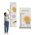 Prints Next Day – Custom Weather-Themed Growth Chart – 12" x 43.5" Wall Height Chart for Kids – Personalized with Name – Toddler Room Decor – Birthday – PVC-Free – Printed in USA