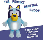 Bluey Goglow Pal Light Up Nightlight, 2-in-1 Interactive Snuggly Toddler Light, Soothing Night Light for Kids of Ages 2+