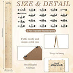 Eersida Growth Chart for Wall Kids Height Growth Chart Wooden Ruler Nursery Wall Decor Boys Girls Height Measurement Loved Beyond Measure for Room Hanging Decor(Classic Style)