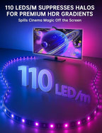 TV Lights That Change with TV, 18ft LED Lights for 75-85 Inch TVs & PC Monitors, Smart App Control TV Backlight Sync to Screen, USB-C Powered RGB LED Strip Lighting