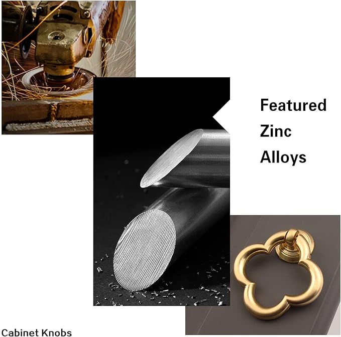 Cupboard Knobs Cabinet Knobs Drawer knobs, Zinc Alloy Gold Knobs for Dresser, Cupboard Knobs for Kitchen, Bathroom (Style C-12)