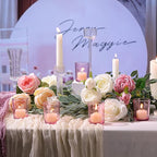 LETINE Pink Votive Candle Holders Set of 36 - Elegant Glass Tealight Candle Holder for Wedding Centerpiece Table Decorations - Ideal Pink Centerpieces for Centerpieces, Graduations, and Bridal Showers