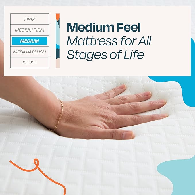 Linenspa 8 Inch Gel Infused Memory Foam Mattress – Twin XL Size – Medium Feel - Cooling Gel - Mattress in a Box - Primary or Guest Bedroom - Pressure Relieving and Breathable – CertiPUR-US Certified