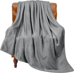BEDELITE Fleece Blanket Twin Size Grey Throw Blanket for Couch & Bed, Luxury Plush Cozy Fuzzy Blanket 60x80 inches, Super Soft Warm Lightweight Throw Blanket for Travel Camping
