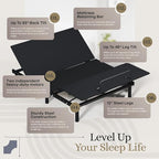 Sven and Son Essential Adjustable Bed Base (Frame Only), Easy Assembly, Head and Foot Lift, Memory Positions, Zero Gravity, Wireless Remote - Full