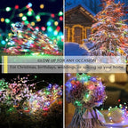 Sanniu Led Fairy Lights Battery Operated, 4 Packs Mini Battery Powered Copper Wire Starry String Lights for Christmas,Bedroom,Wedding,Parties,Patio,Indoor,Home Decoration (5m/16ft Multicolor)