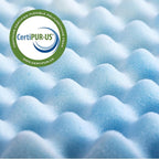 ZINUS 1.5 Inch Swirl Gel Cooling Memory Foam Mattress Topper, Smaller, More Convenient WonderBox Packaging, Cooling, Airflow Design, CertiPUR-US Certified, King