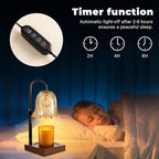 Candle Warmer Lamp with Timer Dimmable, Birthday Gifts for Women Mom, House Warming Gifts New Home Decor, Wax Melt Warmer for Jar Candles with 2 Bulbs
