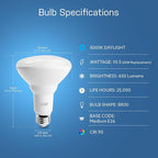 Feit Electric Smart BR30 Wifi Bulb, 5000K Daylight, 2.4GHz WIFI, No Hub Needed, Works with Alexa and Google Home Assistant, App Control, Dimmable, 65W Equivalent, Flood Light Smart Bulb, BR30/950CA/AG