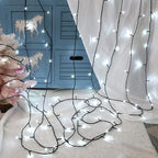 QUWIN White Christmas String Lights, 115Ft 300 LED UL Certified 8 Modes with End-to-End Plug, Indoor & Outdoor Fairy Light for Christmas Tree, Patio, Wedding, Party (115Ft Cool White)