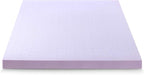 Mellow 4 Inch Ventilated Memory Foam Mattress Topper, Soothing Lavender Infusion, CertiPUR-US Certified, Short Queen