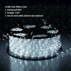 100ft Rope Lights Outdoor, Outdoor String Lights Waterproof, Decorative Lighting for Indoor/Outdoor, Garden,Backyards Halloween and Christmas Decoration, Landscape Lighting