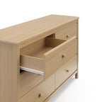 Storkcraft Alpine 6-Drawer Dresser (Driftwood) – GREENGUARD Gold Certified, Brown Dresser for Bedroom, Kids & Nursery Storage Drawers, Safety Interlocking Drawers, Pre-Installed Tracks, Kids Bedroom
