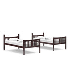 Storkcraft Caribou Bunk Bed Twin Over Twin Bunk Bed (Espresso) - GREENGUARD Gold Certified, Twin Bunk Beds for Kids, Converts to 2 Individual Twin Beds, Bunk Beds for Kids