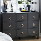 8 Pack Cupboard Knobs Cabinet Knobs Drawer knobs, Zinc Alloy Gold Knobs for Dresser, Cupboard Knobs for Kitchen, Bathroom