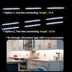 WOBANE Under Cabinet Lights, Kitchen LED Lighting Kit, 8 PCS 20inch LED Strip Light Bars with 24W Plug, RF Remote, Dimmable for Under Counter, Cupboard, Shelf, Showcase, Desk 6500K White,1900LM,13ft
