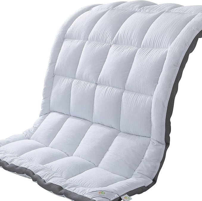 Mattress Topper King & Mattress Pad Protector - Quality Plush Luxury Down Alternative Pillow Top - 2inch Extra Thick Mattress Cover(76"x80")