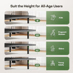 Marsail MS01 Full Adjustable Bed Frame + 10-inch Gel Memory Foam Mattress, Adjustable Bed Base with Under-Bed Nightlight, Wireless Remote Control Adjustable Bed with 4 Height Options, Full