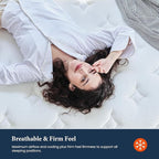 Coolvie Firm Twin Mattress for Adults in a Box, 12 Inch Twin Bed Mattress with Extra Lumbar & Shoulder Support, Hybrid Memory Foam & Pocket Spring for Pressure Relief, 100-Night Trial