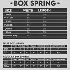 Nutan, 8-Inch Sturdy Split Box Spring for Mattress Support-Durable and Fully Assembled, Natural Wood Foundation for Twin, White