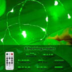 HXWEIYE 300LED Fairy Curtain Lights, 9.8x9.8Ft USB Plug-in 8 Modes Christmas String Hanging Lights with Remote for Bedroom Backdrop Wedding Party Indoor Wall Decor, Green, Standard
