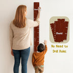 Personalized Growth Chart for Wall, Wooden Height Chart for Kids, Cute Height Measurement for Child/Girls/Boys, Baby and Toddler's Playroom/Kid's Room/Nursery Decor, Ruler