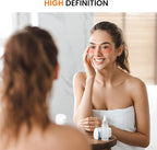 Bathroom Vanity Mirror for Wall, 36" x 24" Metal Framed Rectangular Bathroom Wall Mirror for Over Sink, HD Shatterproof Glass, Hangs Horizontally or Vertically(Black)