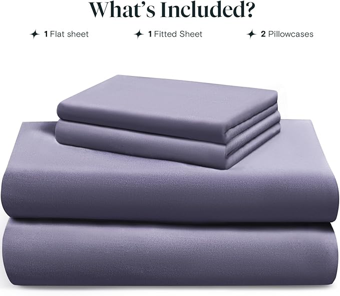 LuxClub King Size Sheets Set, 100% Rayon Derived from Bamboo Cooling Sheets, Breathable & Soft Deep Pocket Up to 16", Hotel Luxury Silky Sheets King Size, Light Grey