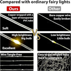 HXWEIYE 300LED Fairy Curtain Lights, 9.8x9.8Ft USB Plug-in 8 Modes Christmas String Hanging Lights with Remote for Bedroom Backdrop Wedding Party Indoor Wall Decor, Purple, Tangle-Free