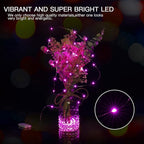 Brightown Valentine's Day 12 Pack Pink Led Fairy Lights Battery Operated String Lights Waterproof Silver Wire 7 Feet 20 Led Firefly Starry Moon Lights for DIY Wedding Party Bedroom