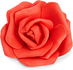 Juvale 100 Pack Red Artificial Flowers for Wedding Decor - 3 in Diameter Foam Carnations - Centerpiece Table Decorations & Wedding Decorations - Faux Flowers for Vase
