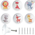 6PCS 1.5" Cute Funky Safari Animals Ceramics Drawer Pulls Lion Knobs Nursery Kids Room Unique Cabinet Decor Dresser Knobs(Lion)